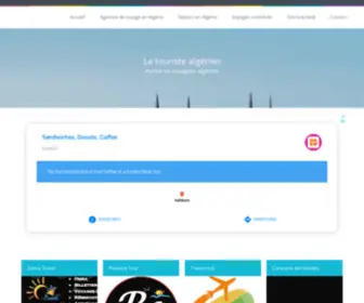 Touriste-Algerien.com(Portail des agences de voyage & tourisme en Algérie) Screenshot