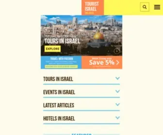 Touristisrael.com(Tours and things to do in Israel) Screenshot