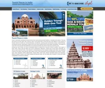 Touristplacesinindia.com(Tourist Places in India) Screenshot