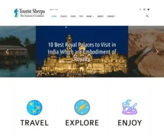 Touristsherpa.com(Home) Screenshot