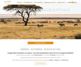 Tourmalinesafaris.com(Voyage safari sur mesure Namibie) Screenshot