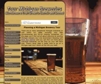 Tourmichiganbreweries.com(Tour Michigan Breweries) Screenshot