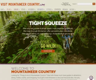 Tourmorgantown.com(Visit Mountaineer Country CVB in Morgantown) Screenshot