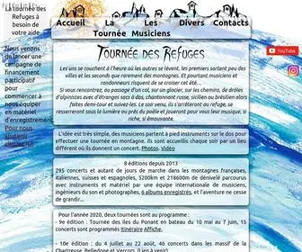 Tourneedesrefuges.fr(Accueil) Screenshot