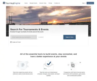 Tourneyengine.com(TourneyEvents) Screenshot