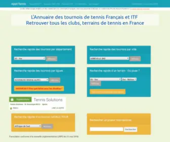 Tournois-Tennis.fr(L'application mobile des joueurs de tennis) Screenshot
