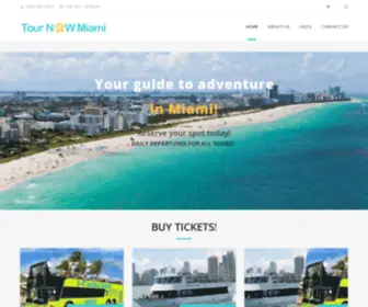 Tournowmiami.com(Your Guide to Adventure in Miami) Screenshot