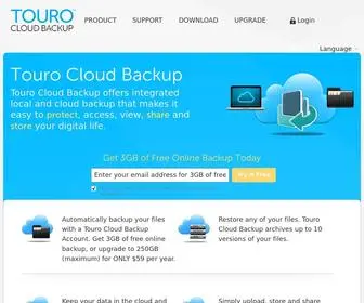 Tourocloudbackup.com(Touro Cloud Backup) Screenshot
