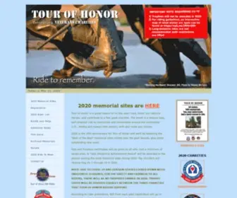 Tourofhonor.com(2020 Tour of Honor Motorcycle Ride) Screenshot