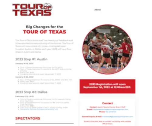 Touroftexasvb.com(Tour of Texas) Screenshot