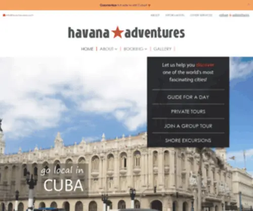 Tours-Havana.com(Tours Havana) Screenshot