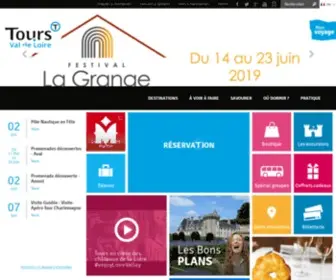 Tours-Tourisme.fr(Site officiel de l’Office de Tourisme de Tours Val de Loire. Réserver en ligne) Screenshot