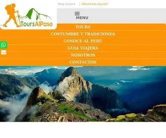 Toursalpaso.com(Reserva tus vacaciones y viajes con Tours Al Paso) Screenshot