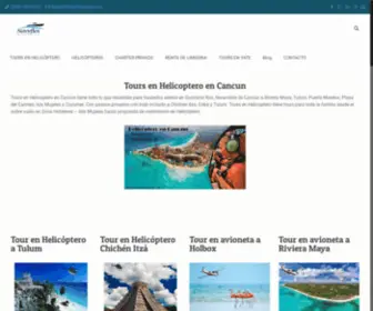 Toursenhelicopterocancun.com(Tours en Helicoptero en Cancun) Screenshot