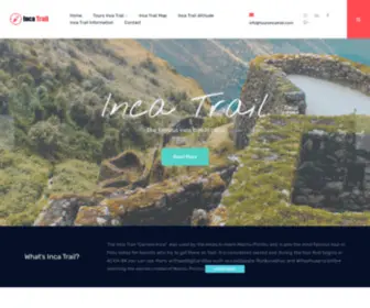 Toursincatrail.com(Tours Inca Trail to Machu Picchu) Screenshot