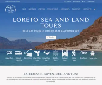 Toursloreto.com(Loreto Baja California Sur Tours) Screenshot