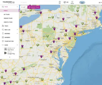 Tourstart.org(Motorcycle ride plan) Screenshot