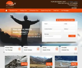 Tourstohimachal.com(Tours to Himachal) Screenshot