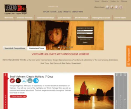 Toursvietnam.com.au(Travel and Tour Company) Screenshot