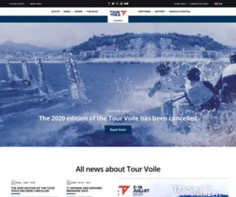 Tourvoile.fr(Site officiel du Tour Voile 2020) Screenshot
