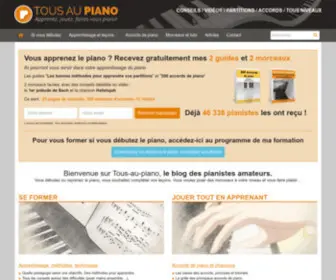 Tous-AU-Piano.com(Tous au piano) Screenshot