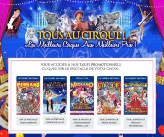 Tousaucirque.com(Tous au Cirque) Screenshot