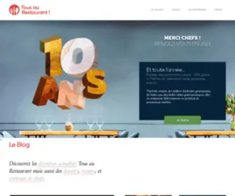 Tousaurestaurant.com(Tous au restaurant) Screenshot