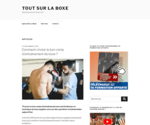 Tout-SUR-LA-Boxe.net(Tout Sur La Boxe) Screenshot