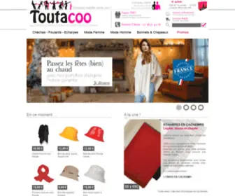 Toutacoo.fr(Echarpe, chèche, foulard, bonnet) Screenshot