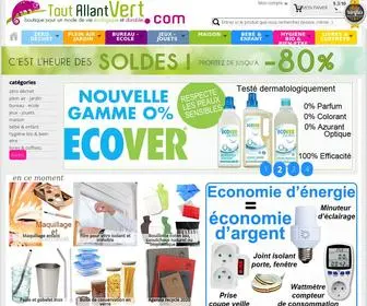 Toutallantvert.com(Produits écologiques) Screenshot