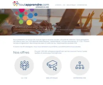 Toutapprendre.com(Leader des cours en ligne) Screenshot