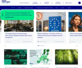 Touteleurope.eu(Europe) Screenshot
