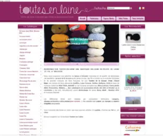 Toutesenlaine.com(Toutes en Laine) Screenshot