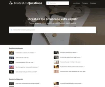 Touteslesquestions.fr(ToutesLesQuestions) Screenshot