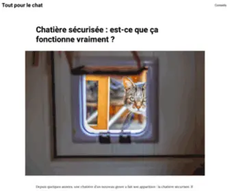 Toutpourlechat.com(Tout pour le chat) Screenshot