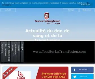 Toutsurlatransfusion.com(Information sur l'actualit) Screenshot