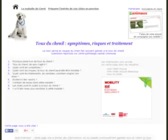 Toux-DU-Chenil.fr(Toux du chenil : symptômes) Screenshot