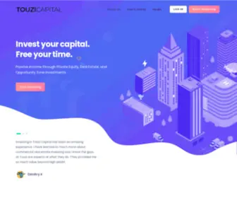 Touzicapital.com(Investor focused offerings) Screenshot