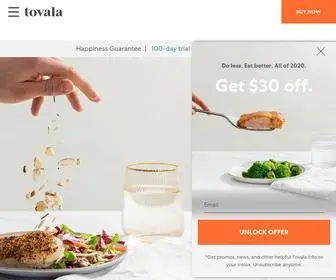 Tovala.com(The truly effortless way to cook at home) Screenshot
