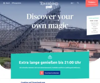 Toverland.de(Discover your own magic) Screenshot