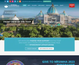 Tovp.org(Temple of the Vedic Planetarium) Screenshot