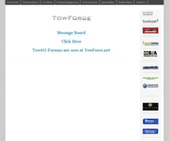 Tow411.net(Nationally dedicated message board primarily serving the towing and recovery services industry) Screenshot