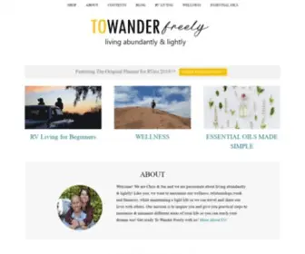 Towanderfreely.com(To Wander Freely) Screenshot