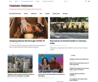 Towardfreedom.org(Toward Freedom) Screenshot