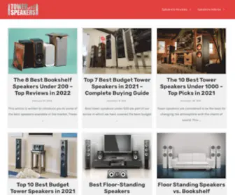 Tower-Speakers.com(Tower Speakers) Screenshot