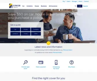 Tower.co.nz(House, Car, Contents Insurance & More) Screenshot
