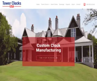 Towerclocksusa.com(Custom Clock Manufacturer for Tower Clocks and Street Clocks) Screenshot