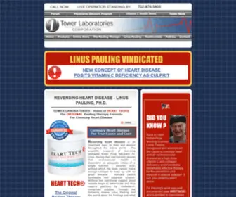 Towerlaboratories.com(Reversing Heart Disease) Screenshot