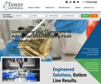 Towermwf.com(Metalworking Fluids and Lubricants Company) Screenshot