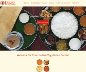 Towernc.com(Tower Indian Restaurant) Screenshot